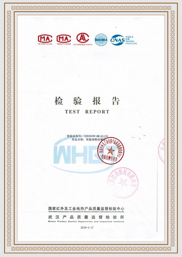 <b>頸部按摩器檢測報告</b>